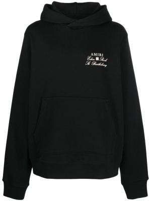

Logo-print cotton hoodie, AMIRI Logo-print cotton hoodie