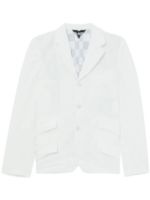 

Checkered single-breasted blazer, Black Comme Des Garçons Checkered single-breasted blazer