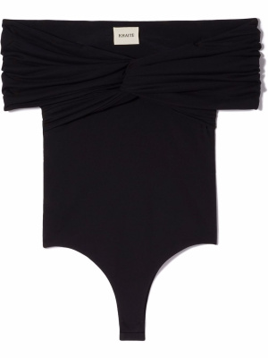 

The Cerise off-shoulder bodysuit, KHAITE The Cerise off-shoulder bodysuit