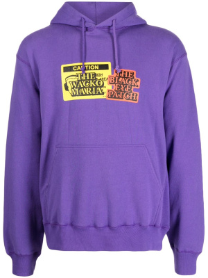 

X BlackEyePatch logo-print hoodie, WACKO MARIA X BlackEyePatch logo-print hoodie