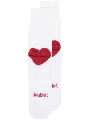 

Metallic thread heart socks, Doublet Metallic thread heart socks