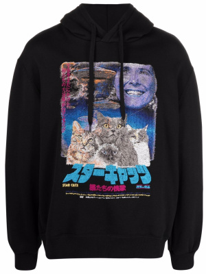 

Graphic-print cotton hoodie, Doublet Graphic-print cotton hoodie