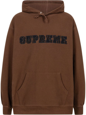 

Lace-detail logo hoodie, Supreme Lace-detail logo hoodie