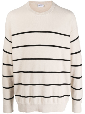 

Striped crew-neck jumper, Calvin Klein Striped crew-neck jumper