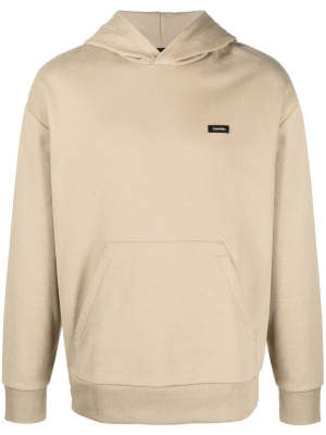 

Logo-patch pullover hoodie, Calvin Klein Logo-patch pullover hoodie