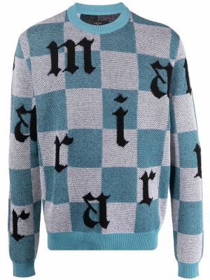 

Checked two-tone jumper, AMIRI Checked two-tone jumper