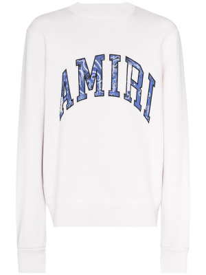 

Bandana logo-appliqué sweatshirt, AMIRI Bandana logo-appliqué sweatshirt