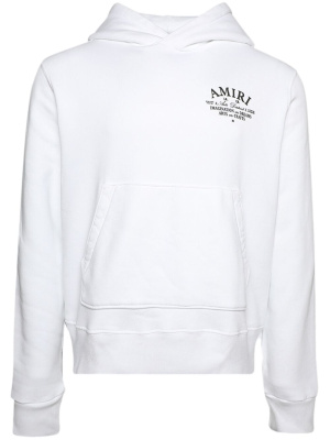 

Logo-print cotton hoodie, AMIRI Logo-print cotton hoodie