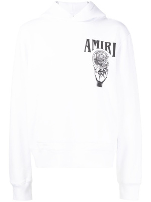 

Logo-print cotton hoodie, AMIRI Logo-print cotton hoodie