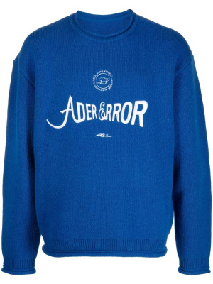 

Verif logo-embroidered jumper, Ader Error Verif logo-embroidered jumper