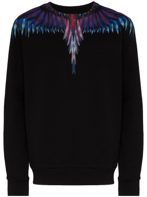 

Sharp wings-print cotton sweatshirt, Marcelo Burlon County of Milan Sharp wings-print cotton sweatshirt
