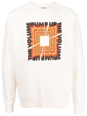 

Slogan-print cotton sweatshirt, Marcelo Burlon County of Milan Slogan-print cotton sweatshirt