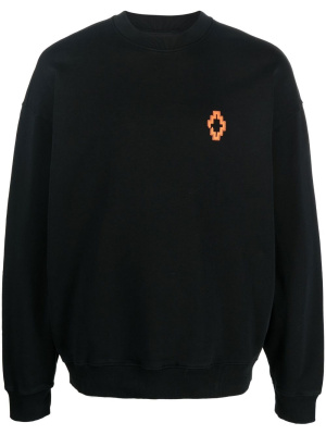 

Fringed-detailing crew neck sweatshirt, Marcelo Burlon County of Milan Fringed-detailing crew neck sweatshirt