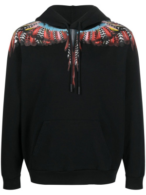 

Grizzly Wings organic cotton hoodie, Marcelo Burlon County of Milan Grizzly Wings organic cotton hoodie