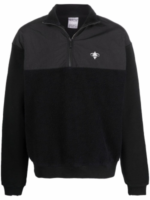 

Cross-motif panelled sweatshirt, Marcelo Burlon County of Milan Cross-motif panelled sweatshirt