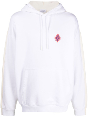 

Cross logo-embroidered hoodie, Marcelo Burlon County of Milan Cross logo-embroidered hoodie