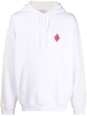

Cross logo-embroidered hoodie, Marcelo Burlon County of Milan Cross logo-embroidered hoodie
