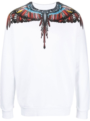 

Grizzly Wings organic cotton sweatshirt, Marcelo Burlon County of Milan Grizzly Wings organic cotton sweatshirt