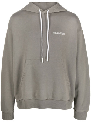 

Tempera cross-print pullover hoodie, Marcelo Burlon County of Milan Tempera cross-print pullover hoodie