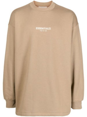 

Crew-neck logo-print sweatshirt, FEAR OF GOD ESSENTIALS Crew-neck logo-print sweatshirt