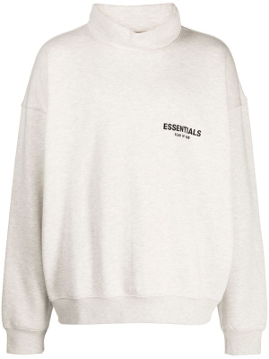 

Logo-print cotton-blend sweatshirt, FEAR OF GOD ESSENTIALS Logo-print cotton-blend sweatshirt