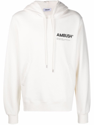 

Workshop logo-print hoodie, AMBUSH Workshop logo-print hoodie