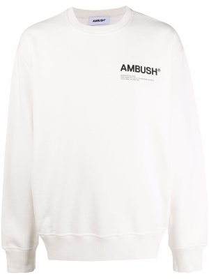 

Fleece Workshop logo-print sweatshirt, AMBUSH Fleece Workshop logo-print sweatshirt