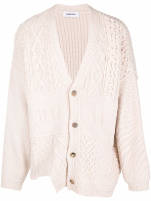 

Patchwork-knit cardigan, AMBUSH Patchwork-knit cardigan
