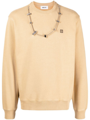 

Stopper-detail cotton sweatshirt, AMBUSH Stopper-detail cotton sweatshirt