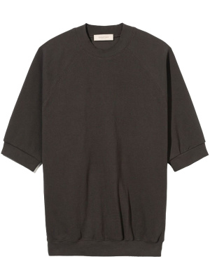 

Logo-patch half-length sleeves sweatshirt, FEAR OF GOD ESSENTIALS Logo-patch half-length sleeves sweatshirt
