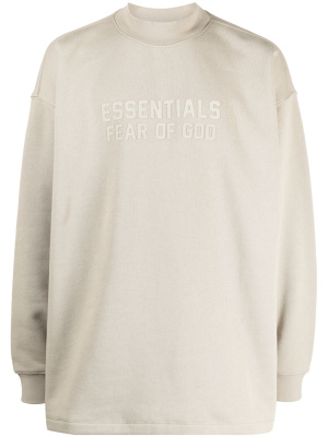 

Logo-print crewneck sweatshirt, FEAR OF GOD ESSENTIALS Logo-print crewneck sweatshirt