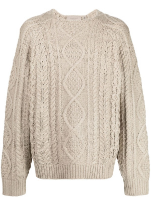 

Cable-knit long-sleeved jumper, FEAR OF GOD ESSENTIALS Cable-knit long-sleeved jumper