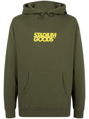 

Lock Up logo-print "Olive/Yellow" hoodie, STADIUM GOODS® Lock Up logo-print "Olive/Yellow" hoodie