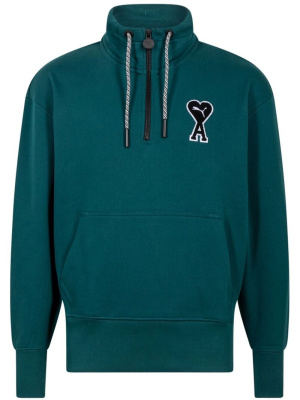 

X AMI "Varsity Green" half-zip sweatshirt, Puma X AMI "Varsity Green" half-zip sweatshirt