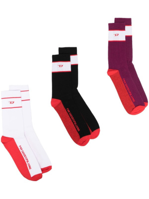 

Three two tone socks, Diesel Three two tone socks