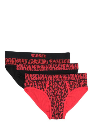 

Logo-print briefs (pack of 3), Diesel Logo-print briefs (pack of 3)