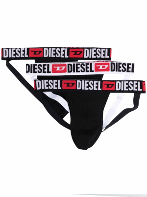 

Logo-waistband briefs set of 3, Diesel Logo-waistband briefs set of 3