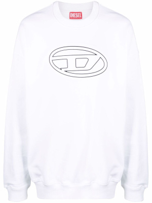 

Logo-print cotton sweatshirt, Diesel Logo-print cotton sweatshirt