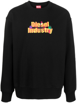 

Logo-stamp crew-neck sweatshirt, Diesel Logo-stamp crew-neck sweatshirt