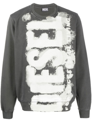 

S-Ginn-E5 logo-print sweatshirt, Diesel S-Ginn-E5 logo-print sweatshirt