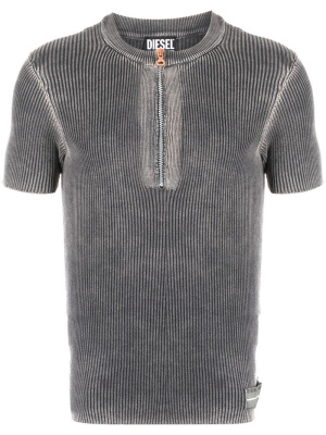 

Zip-up knitted T-shirt, Diesel Zip-up knitted T-shirt