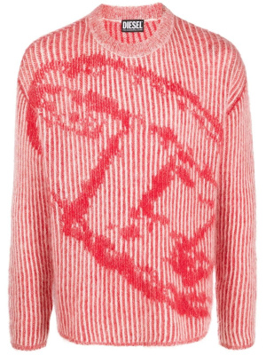 

Abstract-knit ribbed jumper, Diesel Abstract-knit ribbed jumper