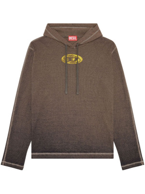 

Logo-print long-sleeve hoodie, Diesel Logo-print long-sleeve hoodie