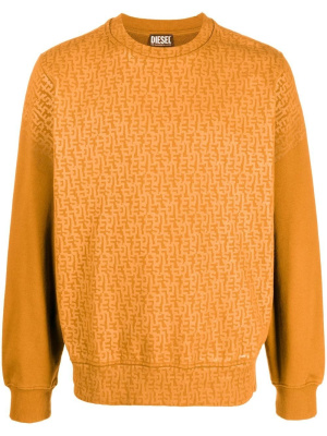 

All-over logo print sweatshirt, Diesel All-over logo print sweatshirt