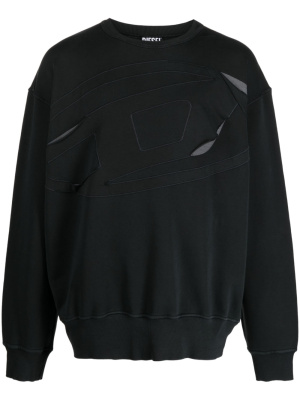 

Cut-out cotton sweatshirt, Diesel Cut-out cotton sweatshirt