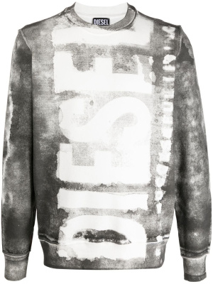 

Logo-print crew neck jumper, Diesel Logo-print crew neck jumper