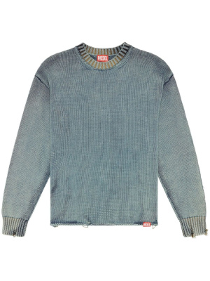 

Distressed-effect cotton jumper, Diesel Distressed-effect cotton jumper