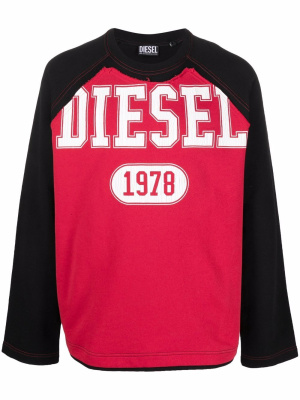 

Logo-print cotton sweatshirt, Diesel Logo-print cotton sweatshirt