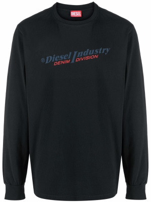 

Logo-print cotton sweater, Diesel Logo-print cotton sweater
