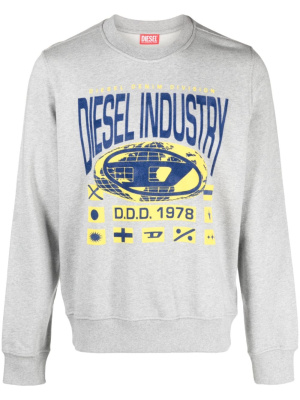 

Graphic-print cotton sweatshirt, Diesel Graphic-print cotton sweatshirt